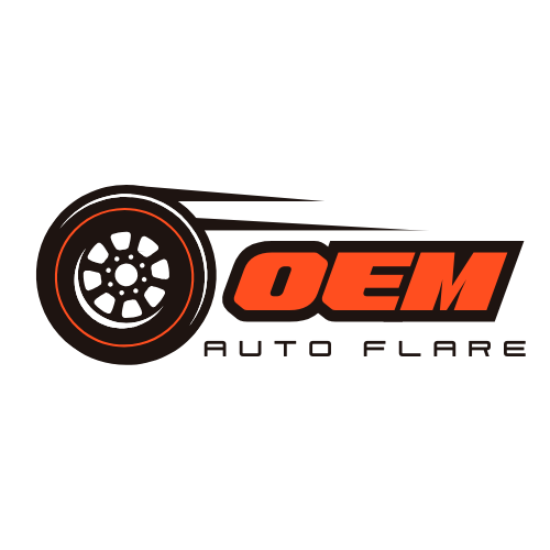 Logo of OEM Auto Flare with a tire graphic on a white background